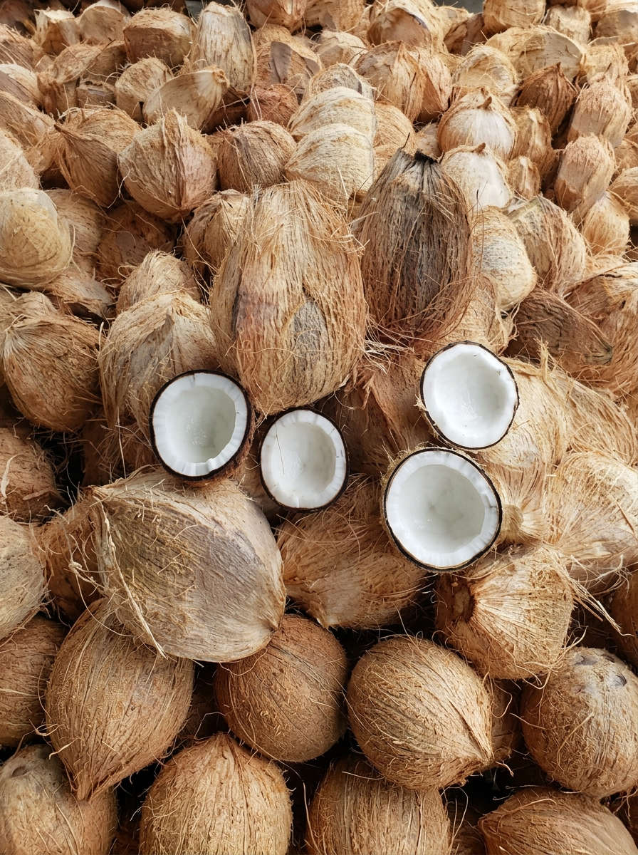 Semi Husked Coconut